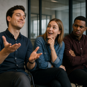 Confident Speaker And Skeptical Listeners