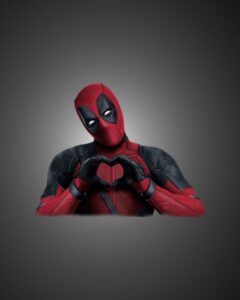 Deadpool Heart Hands